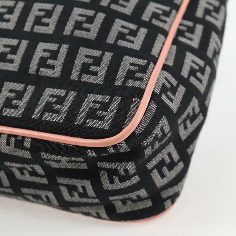 【日本直送】FENDI Zucchino帆布手提包 黑色 金色 正品 yk19129V-15