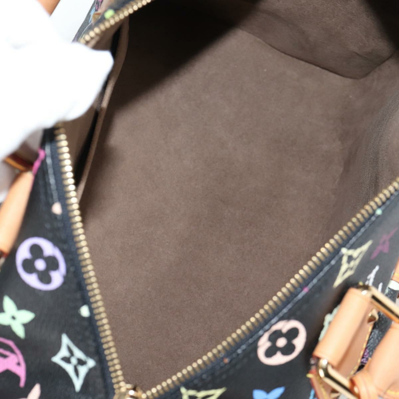 【日本直送】路易威登 Monogram Multicolor Speedy 30 手提包 黑色 M92642 正品 yk19115V-9