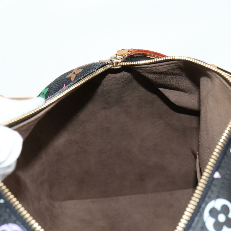 【日本直送】路易威登 Monogram Multicolor Speedy 30 手提包 黑色 M92642 正品 yk19115V-22