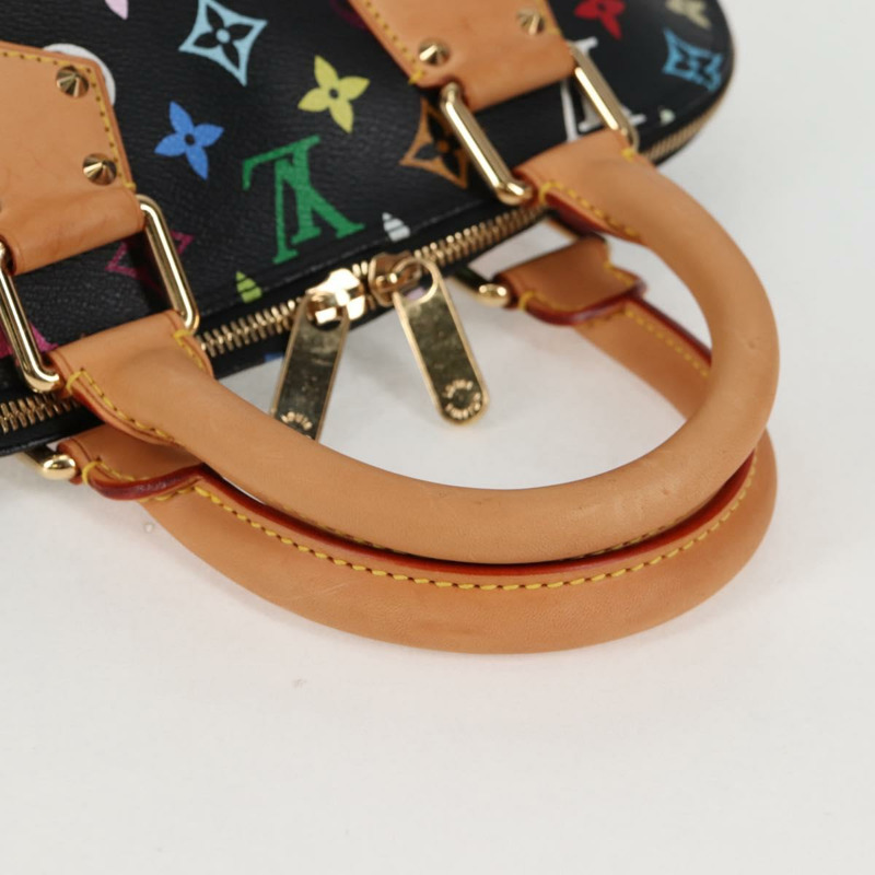 【日本直送】路易威登 Monogram Multicolor Alma 手提包 黑色 M92646 LV 正品 yk19113V-6