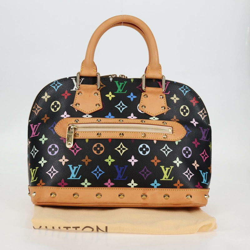 【日本直送】路易威登 Monogram Multicolor Alma 手提包 黑色 M92646 LV 正品 yk19113V-11