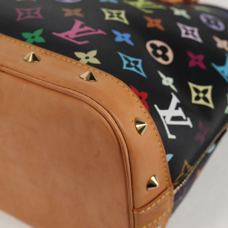 【日本直送】路易威登 Monogram Multicolor Alma 手提包 黑色 M92646 LV 正品 yk19113V-15