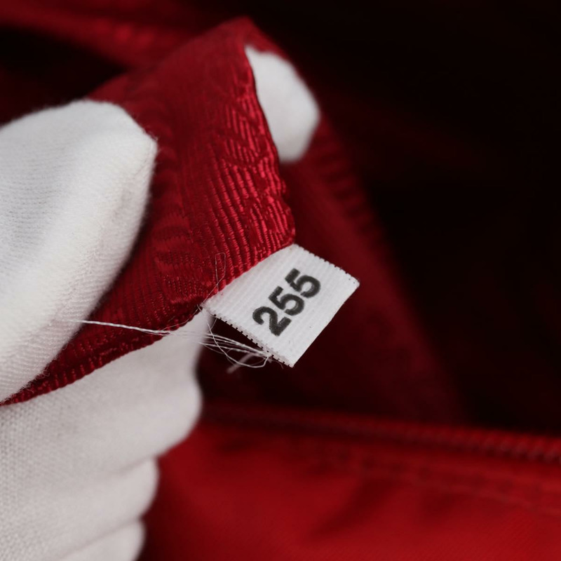 【日本直送】PRADA 單肩包 尼龍 紅色 銀色 正品 ki5917V-10