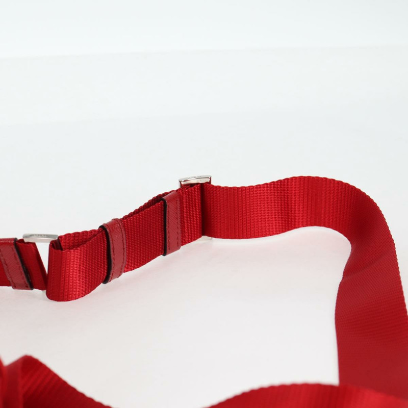 【日本直送】PRADA 單肩包 尼龍 紅色 銀色 正品 ki5917V-13