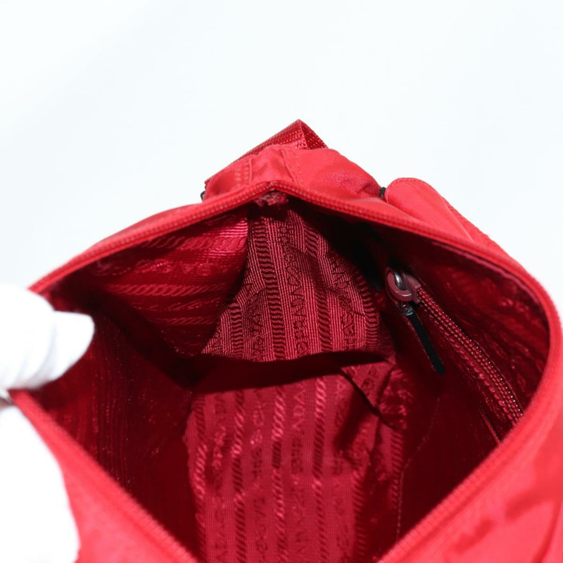 【日本直送】PRADA 單肩包 尼龍 紅色 銀色 正品 ki5917V-23