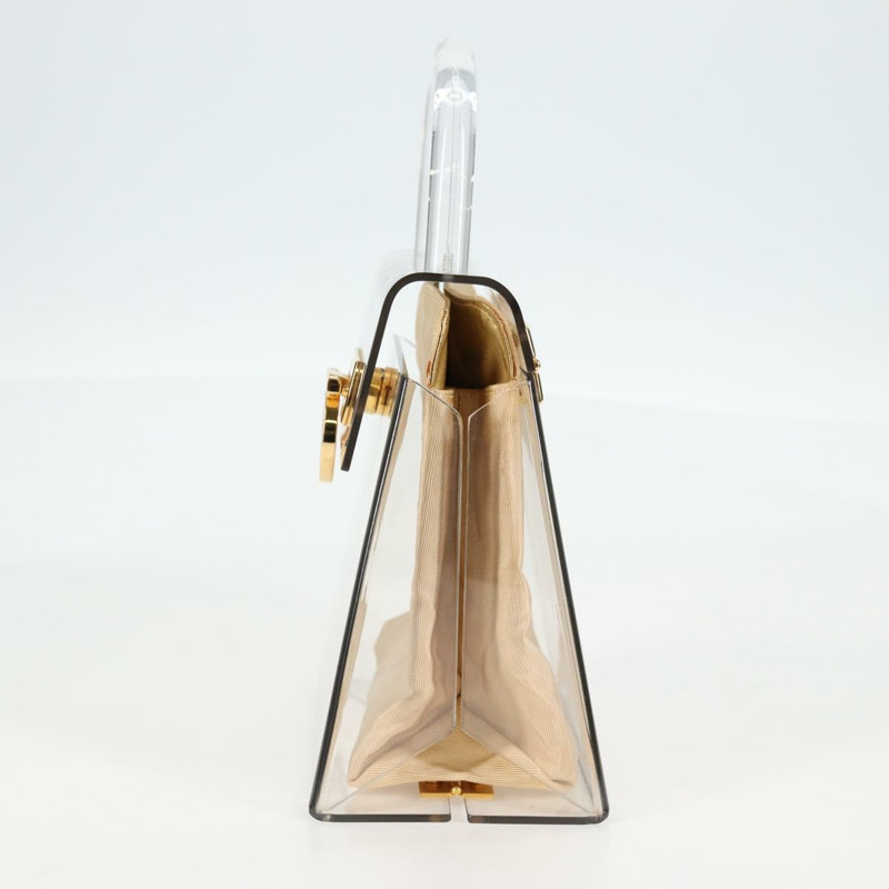 【日本直送】Salvatore Ferragamo 手提包 透明金色塑膠 正品 138346SAV-2