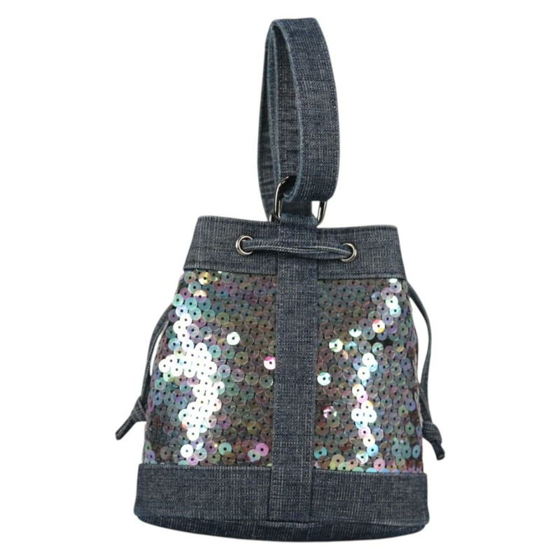 【日本直送】香奈兒亮片手提包 牛仔藍 CC 正品 139014SAV-1