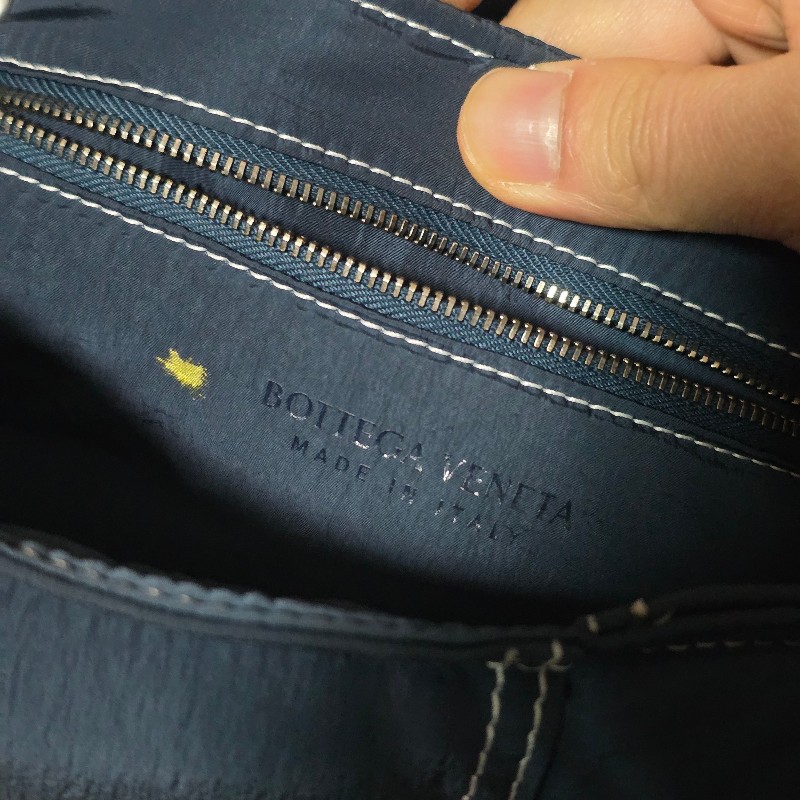 [全新]Bottega Veneta BV 尼龍 cassette 深藍色-7