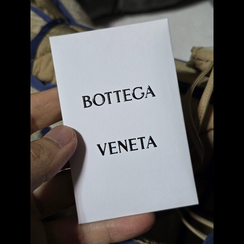 [全新]Bottega Veneta BV 尼龍 cassette 深藍色拼卡其色-9