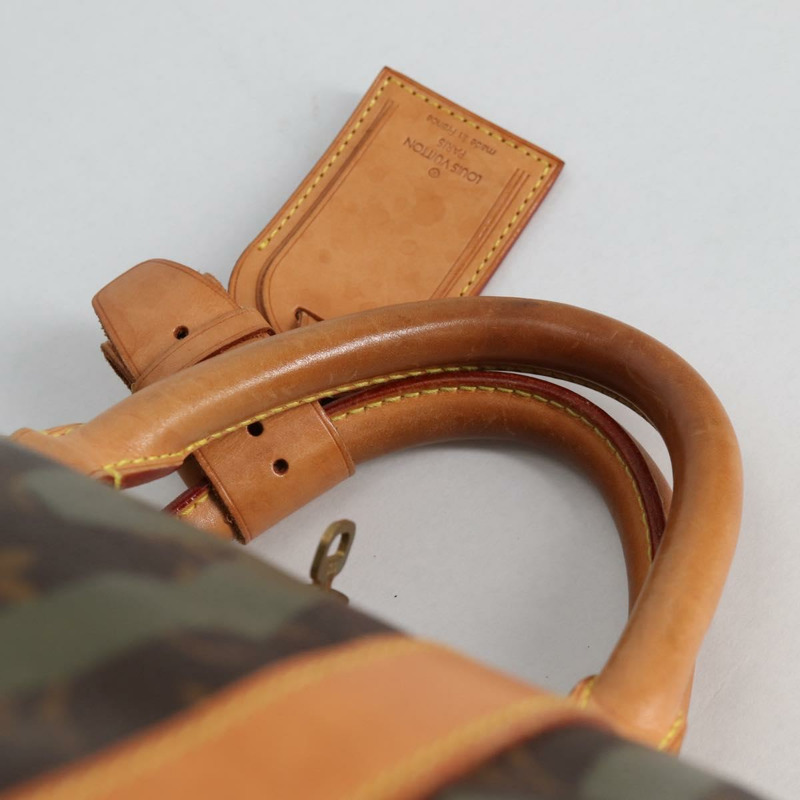 【日本直送】路易威登 Monogram Graffiti Keepall 50 波士頓包 卡其色 M92196 正品 fm4841SAV-13