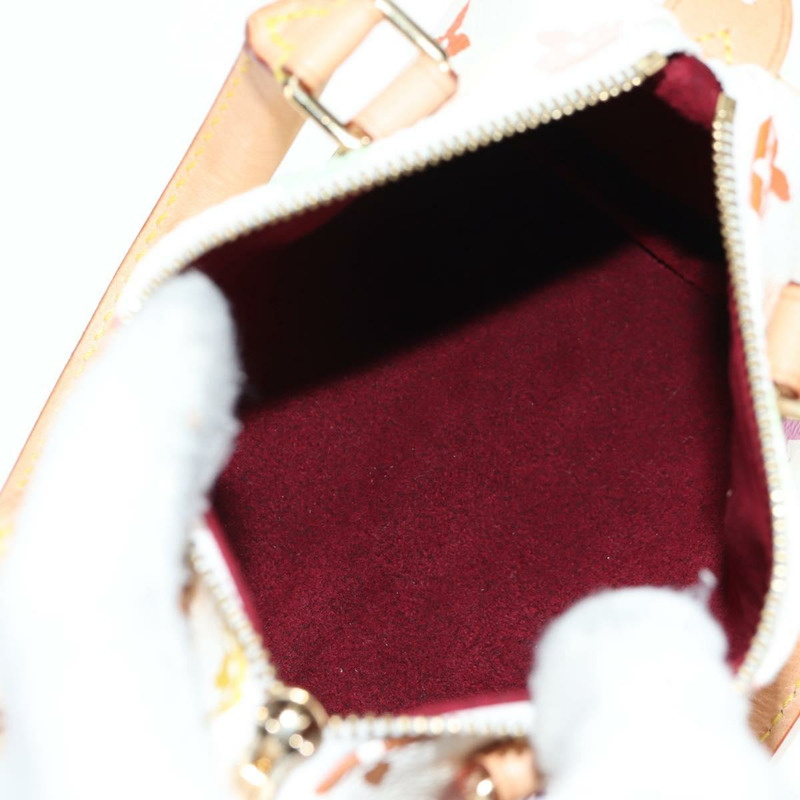 【日本直送】路易威登 Monogram Multicolor 迷你 Speedy 手提包 白色 M92645 正品 143167V-9