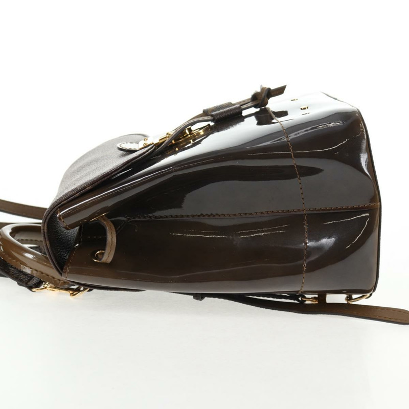 【日本直送】路易威登 Monogram Vernis Hot Springs 雙肩包 卡其色 M54389 LV Auth BA5768V-2