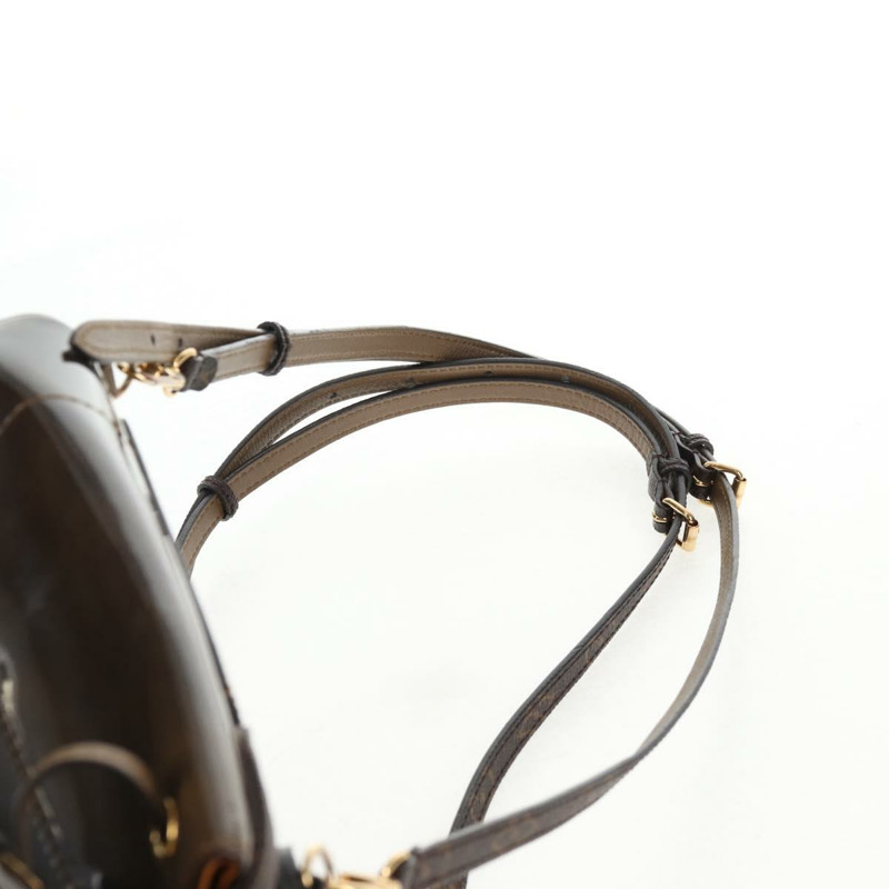 【日本直送】路易威登 Monogram Vernis Hot Springs 雙肩包 卡其色 M54389 LV Auth BA5768V-16