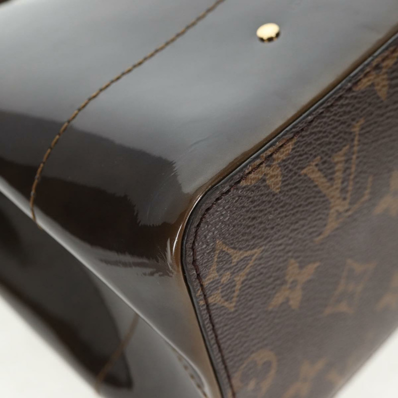【日本直送】路易威登 Monogram Vernis Hot Springs 雙肩包 卡其色 M54389 LV Auth BA5768V-17