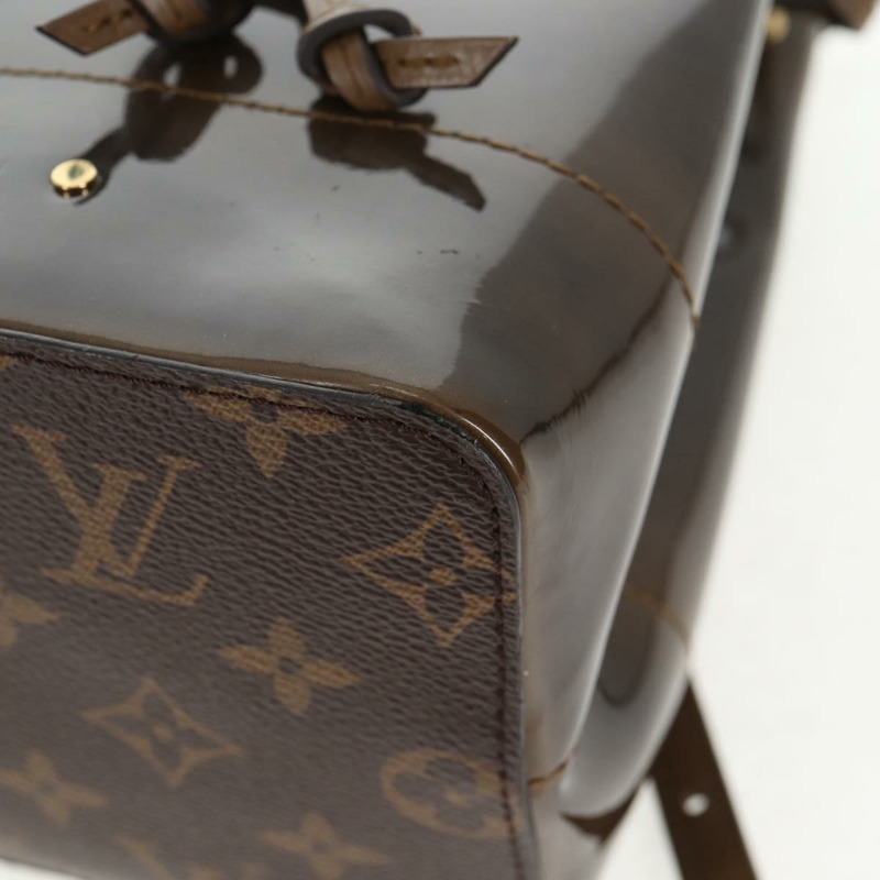 【日本直送】路易威登 Monogram Vernis Hot Springs 雙肩包 卡其色 M54389 LV Auth BA5768V-18
