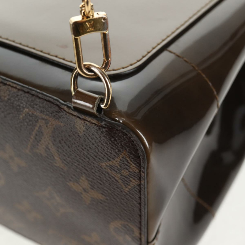 【日本直送】路易威登 Monogram Vernis Hot Springs 雙肩包 卡其色 M54389 LV Auth BA5768V-20