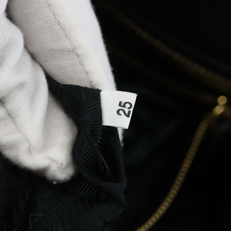 【日本直送】PRADA 尼龍皮革黑色金色手提包 正品 128923V-10