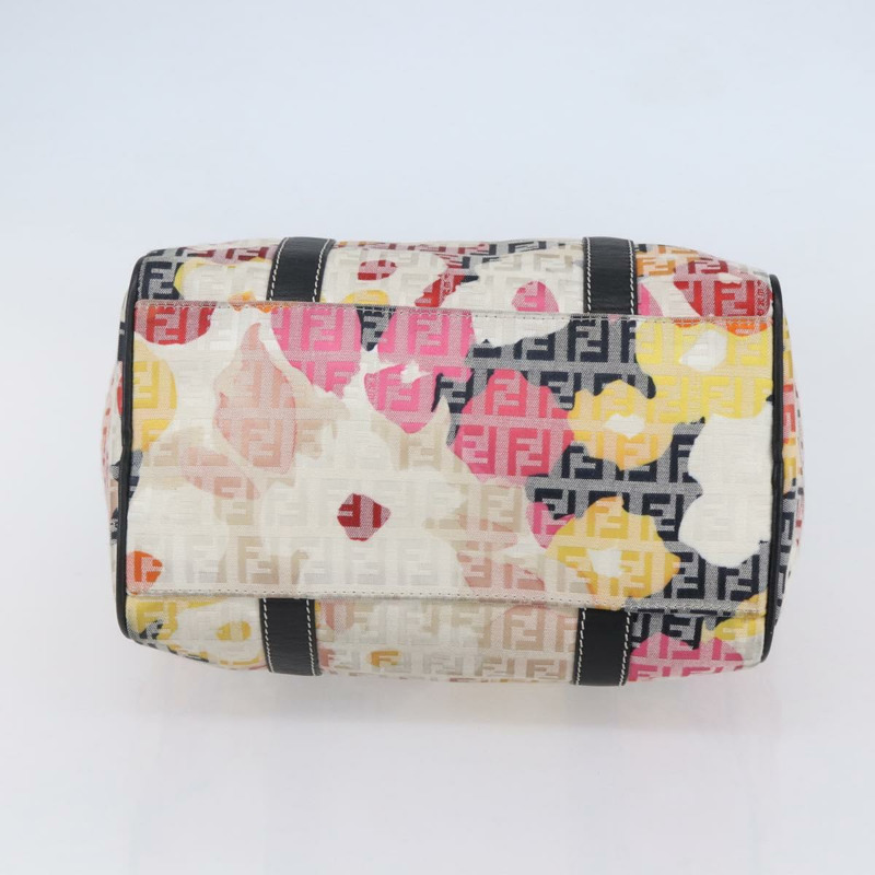【日本直送】FENDI Zucchino帆布波士頓包 米色 金色 正品 128920SAV-4