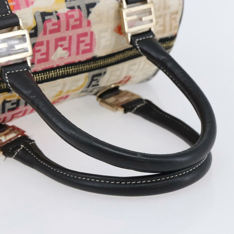 【日本直送】FENDI Zucchino帆布波士頓包 米色 金色 正品 128920SAV-6