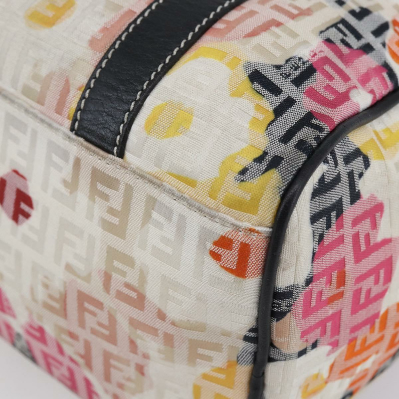 【日本直送】FENDI Zucchino帆布波士頓包 米色 金色 正品 128920SAV-16