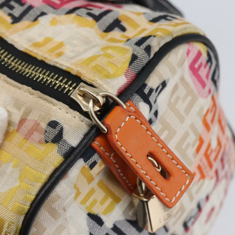 【日本直送】FENDI Zucchino帆布波士頓包 米色 金色 正品 128920SAV-19