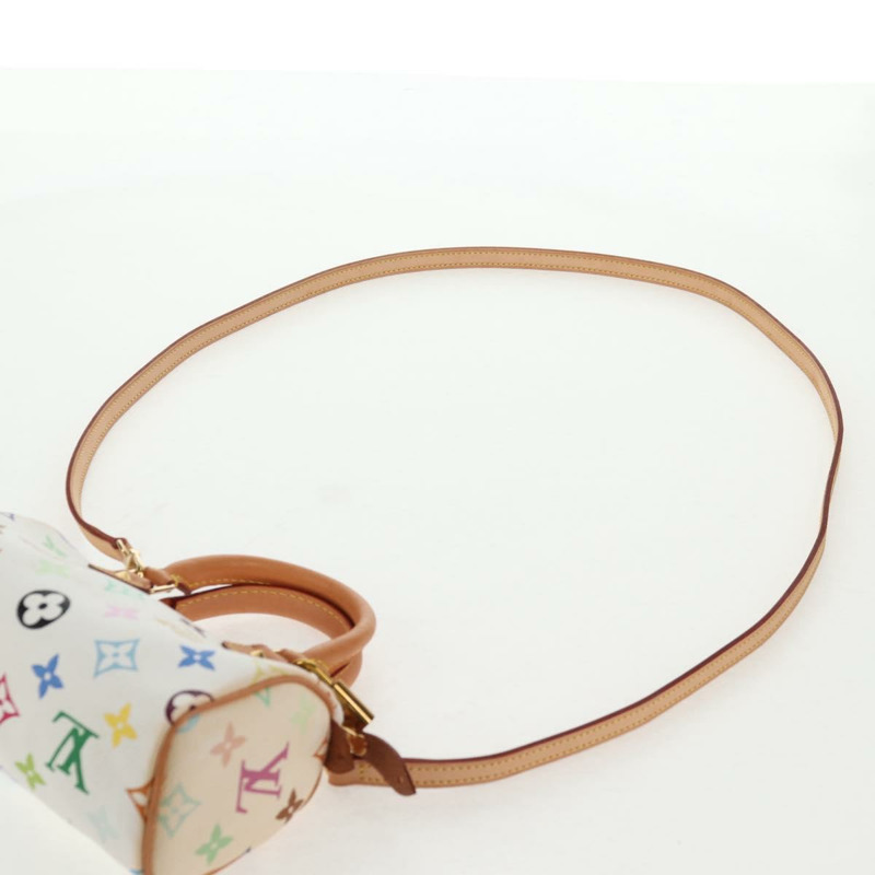 【日本直送】路易威登 Monogram Multicolor 迷你 Speedy 手提包 白色 M92645 正品 128931V-14