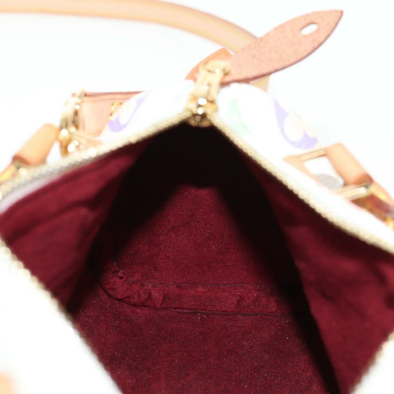 【日本直送】路易威登 Monogram Multicolor 迷你 Speedy 手提包 白色 M92645 正品 128931V-22