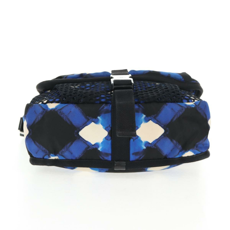 【日本直送】香奈兒尼龍單背包，藍黑銀雙C標誌，貨號141222V-5