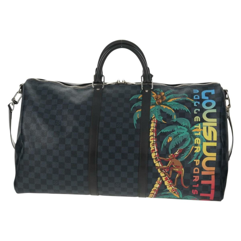 【日本直送】路易威登 Damier Cobalt Keepall Bandouliere 55 旅行包 N41356 LV Auth 140002SM-1