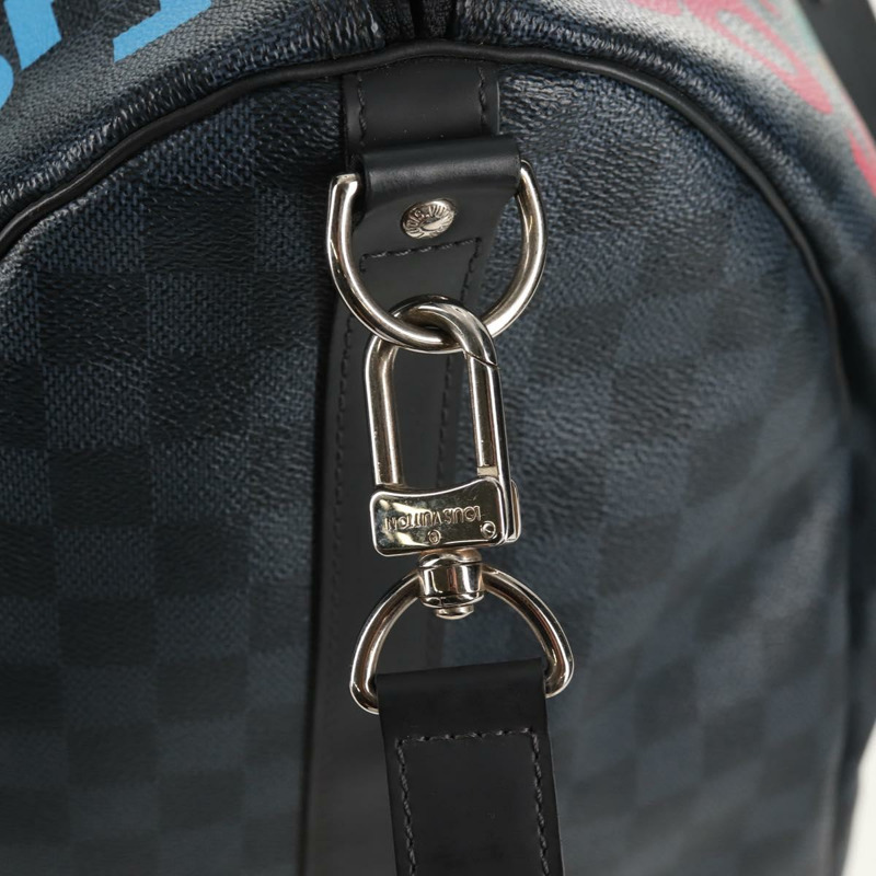 【日本直送】路易威登 Damier Cobalt Keepall Bandouliere 55 旅行包 N41356 LV Auth 140002SM-20