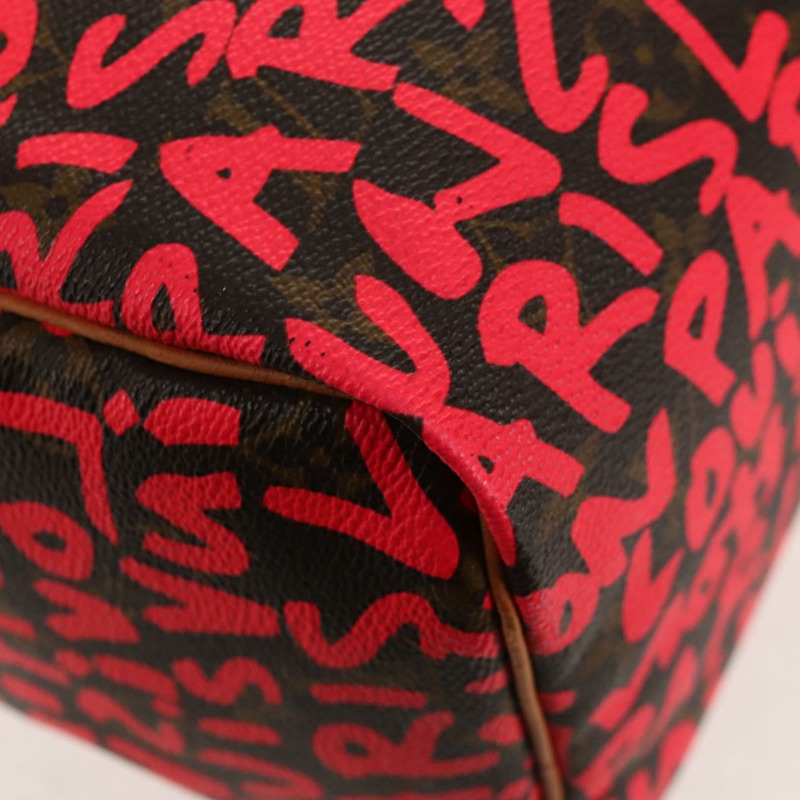 【日本直送】路易威登 Monogram Graffiti Speedy 30 手提包 粉紅色 M93704 LV 正品 145265M-15
