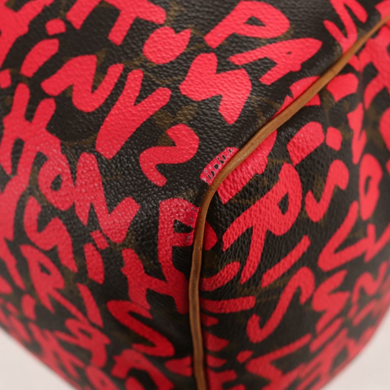 【日本直送】路易威登 Monogram Graffiti Speedy 30 手提包 粉紅色 M93704 LV 正品 145265M-16