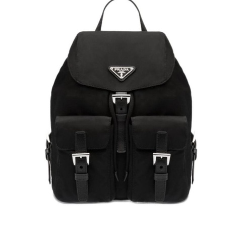 Prada 女士 Re-Nylon徽標小號雙肩包均碼碼小號、23.5cm*12cm*28cm