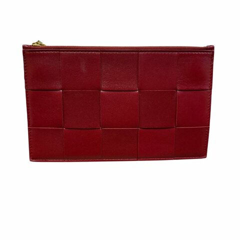 【美收精品】BV 紅色手拿包 5-123