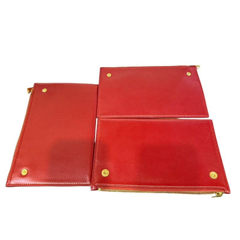 【美收精品】BV 紅色手拿包 5-123-22