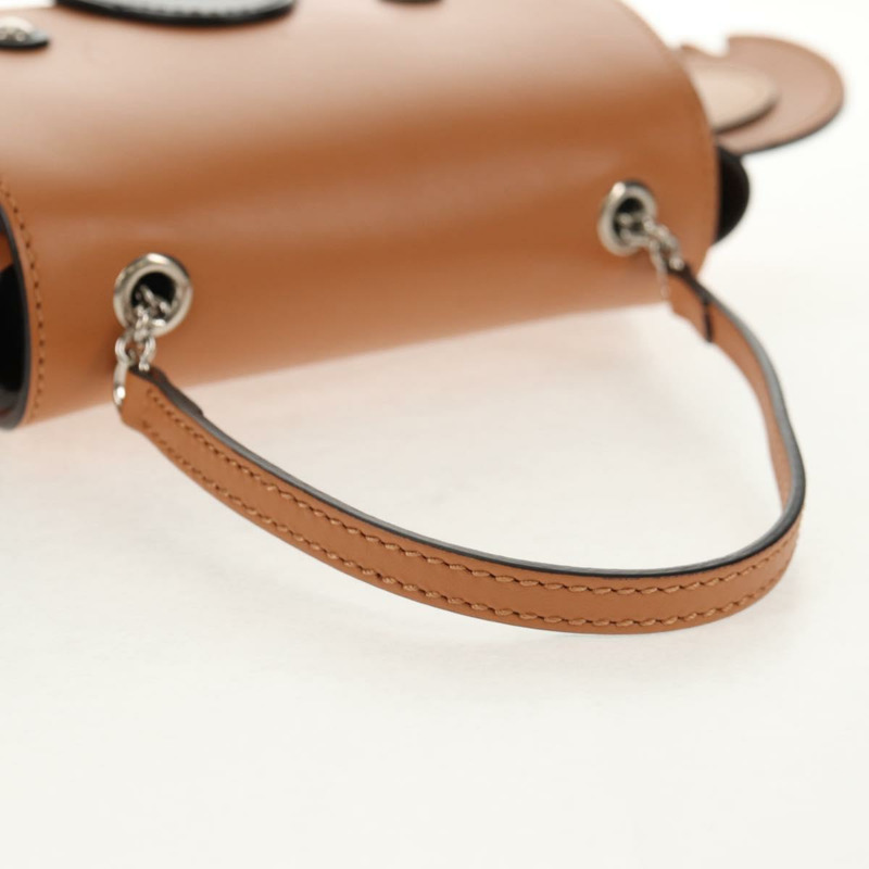 【日本直送】GUCCI 兒童無尾熊手提包 皮革 棕色 銀色 605824 正品 146368SAV-6