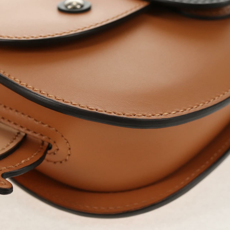 【日本直送】GUCCI 兒童無尾熊手提包 皮革 棕色 銀色 605824 正品 146368SAV-13