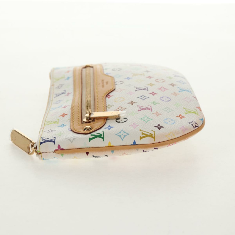 【日本直送】路易威登 Monogram Multicolor Pochette GM 手拿包 白色 M60027 正品 145858SAV-2