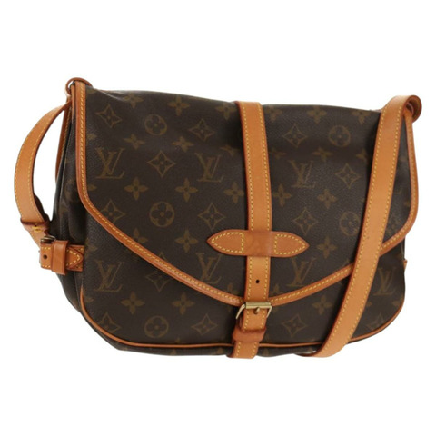 路易威登 Monogram Saumur 30 肩背包 M42256 LV Auth 144542V