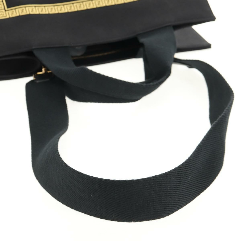 【日本直送】FENDI VERSACE 聯名款帆布托特包，黑色金色，兩用款，正品 BA6912M-7