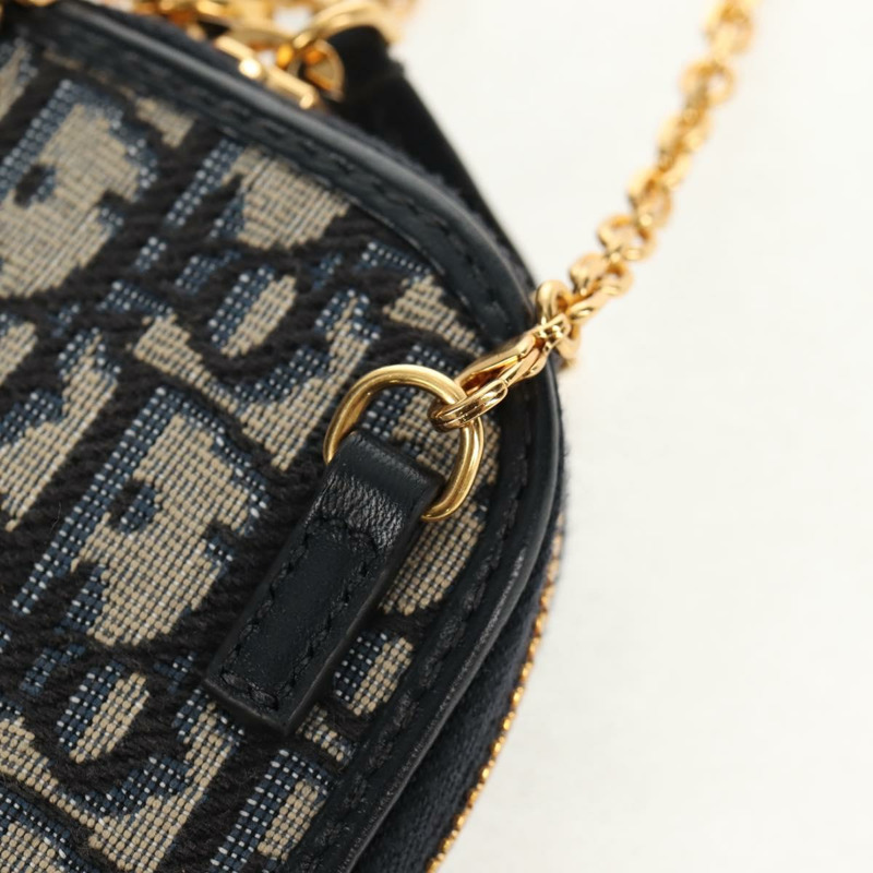 【日本直送】Christian Dior Trotter 帆布 Dior 30 Montaigne 鏈條包 海軍藍 正品 147260M-18