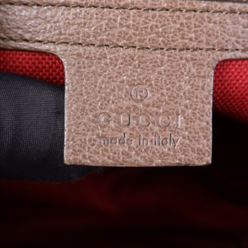 GUCCI 塗層帆布Hand Bag銀扣手挽袋-5