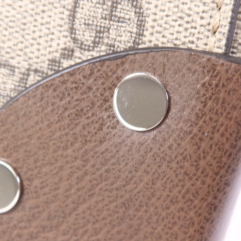 GUCCI 塗層帆布Hand Bag銀扣手挽袋-6