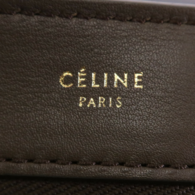 CELINE 牛皮/麂皮皮革Trapeze金扣手挽肩背兩用袋-5
