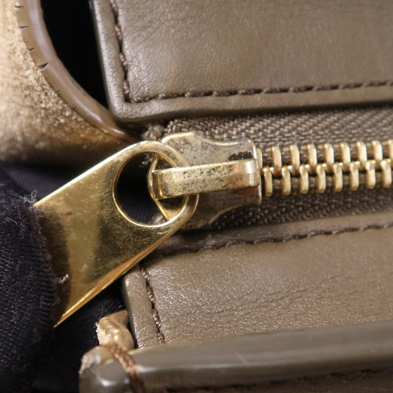 CELINE 牛皮/麂皮皮革Trapeze金扣手挽肩背兩用袋-15