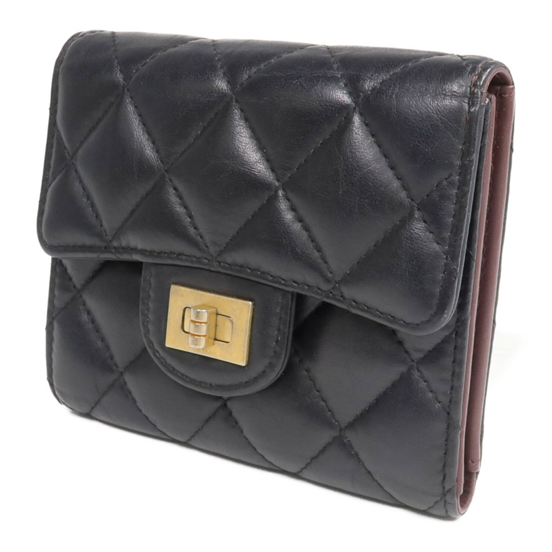 CHANEL 羊皮皮革2.55 Wallet金扣錢包-2