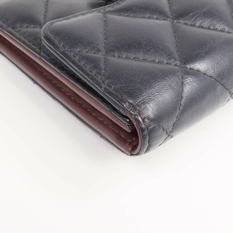 CHANEL 羊皮皮革2.55 Wallet金扣錢包-8