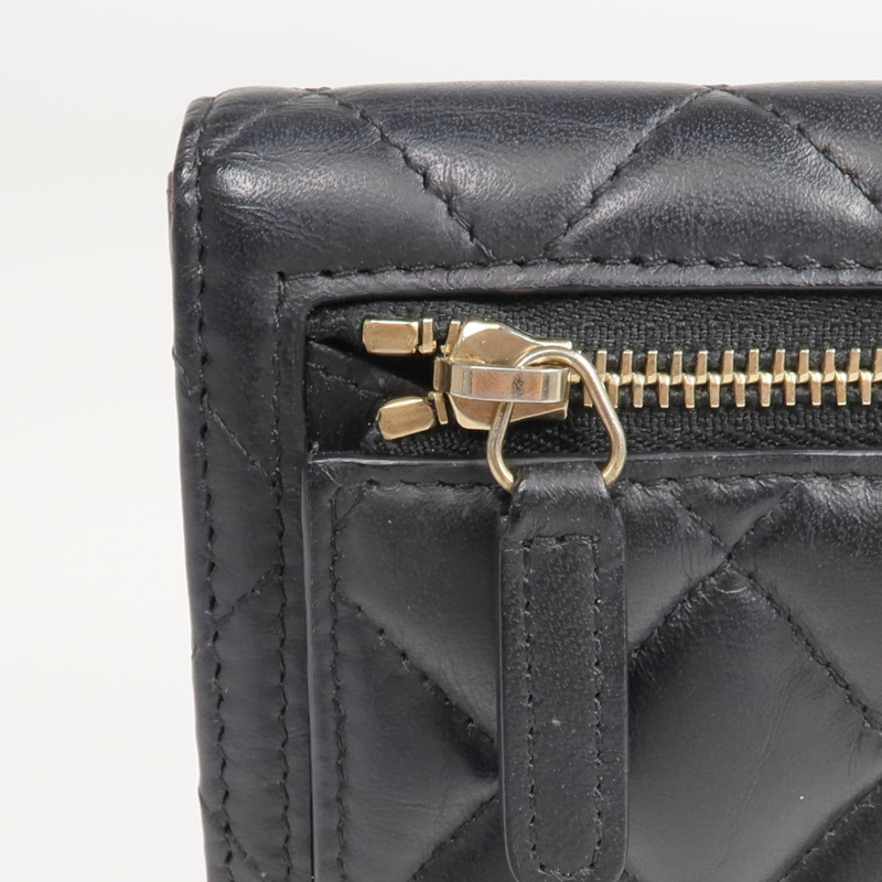 CHANEL 羊皮皮革2.55 Wallet金扣錢包-11