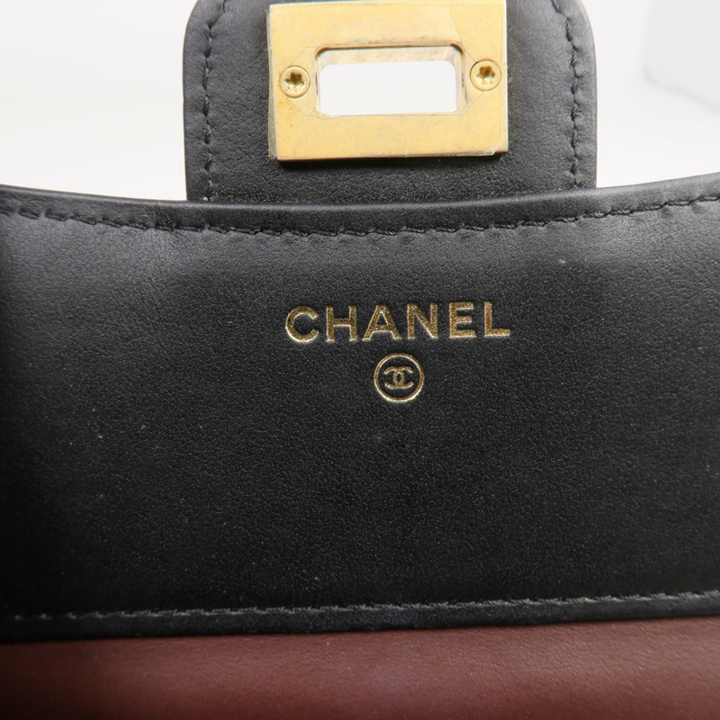 CHANEL 羊皮皮革2.55 Wallet金扣錢包-14