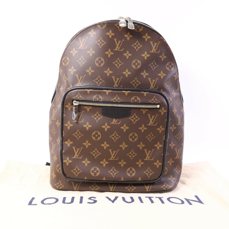 LOUIS VUITTON Monogram Josh Backpack 銀扣背包-8